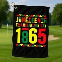 Emancipation Day Juneteenth African 1865 Freedom American Golf Towel thumb 1