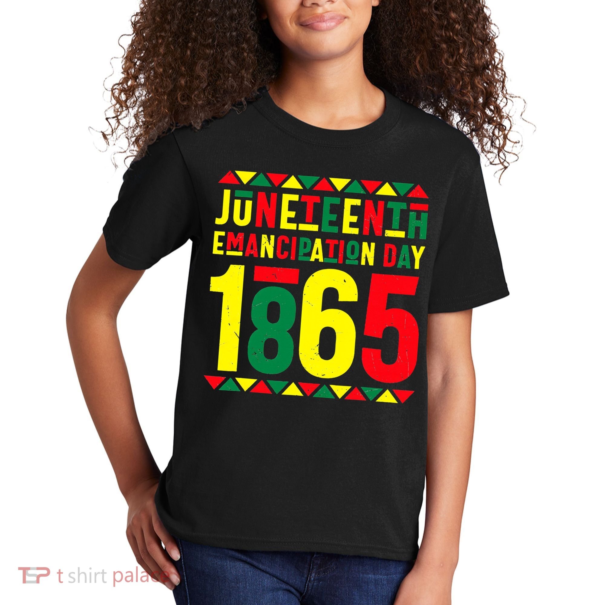 Emancipation Day Juneteenth African 1865 Freedom American Kids T-Shirt