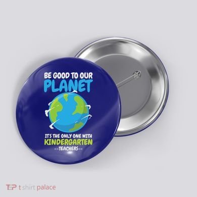 Earth Day Kindergarten Teacher Gift Button