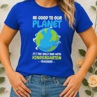Earth Day Kindergarten Teacher Gift Women's T-Shirt thumb 2