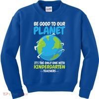 Earth Day Kindergarten Teacher Gift Kids Sweatshirt thumb 0