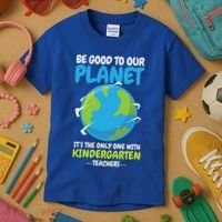 Earth Day Kindergarten Teacher Gift Kids T-Shirt thumb 3