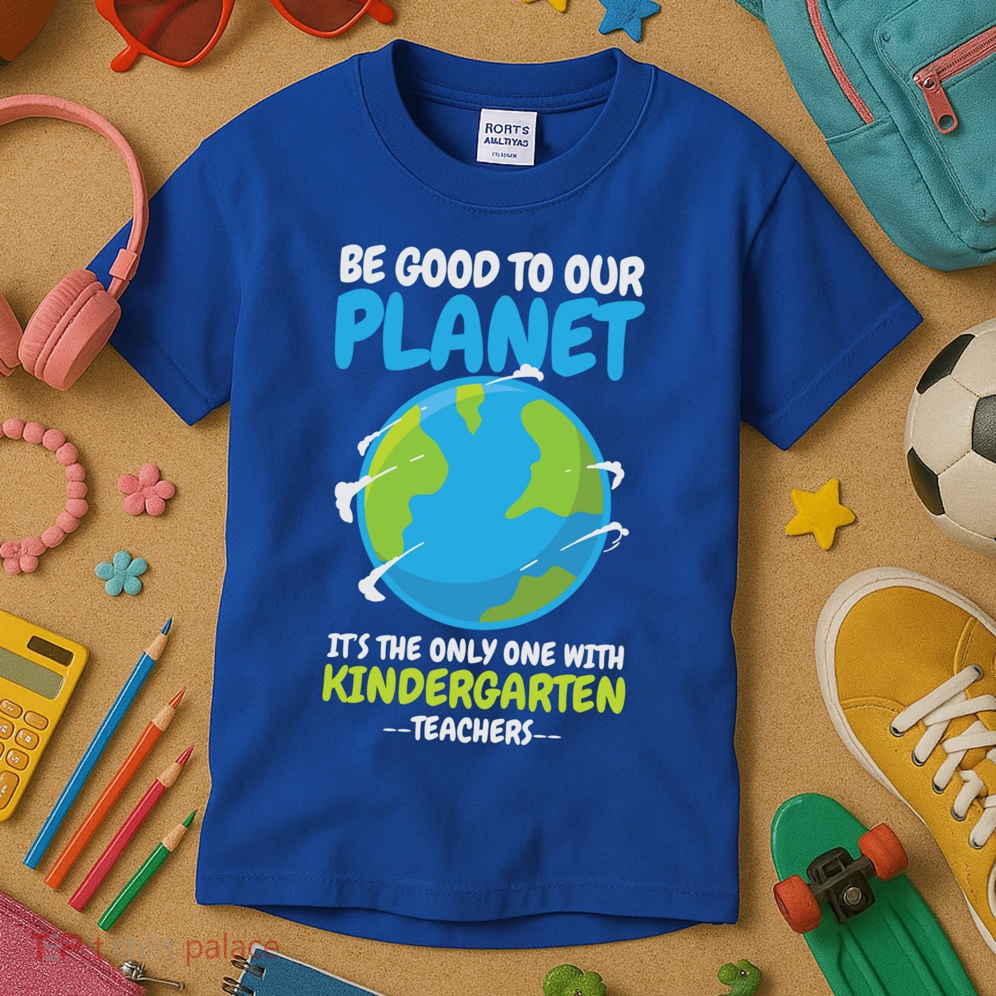 Earth Day Kindergarten Teacher Gift Kids T-Shirt