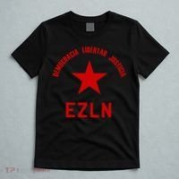EZLN Democracia Libertad Justicia  Zapatista Socialist T-Shirt thumb 5