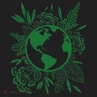 Earth Day Live Green Peace, Love, Reuse, Recycle Women's Sweatshirt thumb 2
