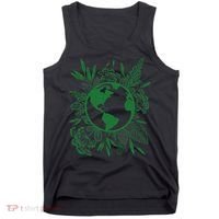Earth Day Live Green Peace, Love, Reuse, Recycle Tank Top thumb 0