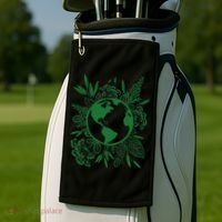 Earth Day Live Green Peace, Love, Reuse, Recycle Golf Towel thumb 2
