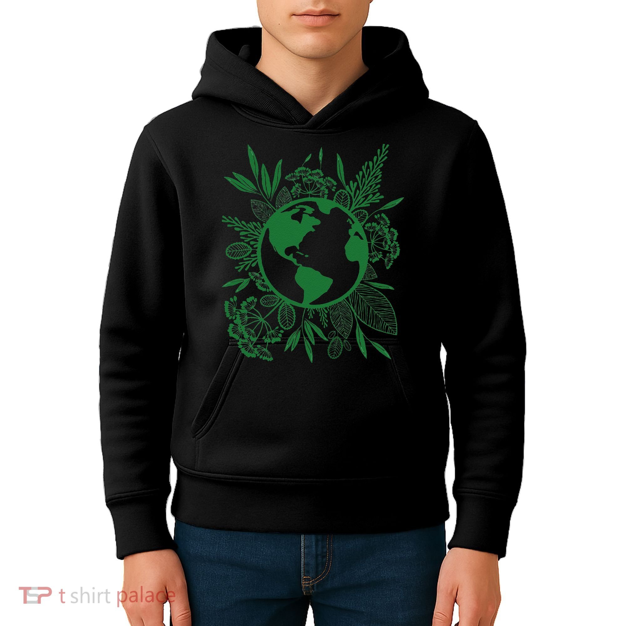 Earth Day Live Green Peace, Love, Reuse, Recycle Kids Hoodie