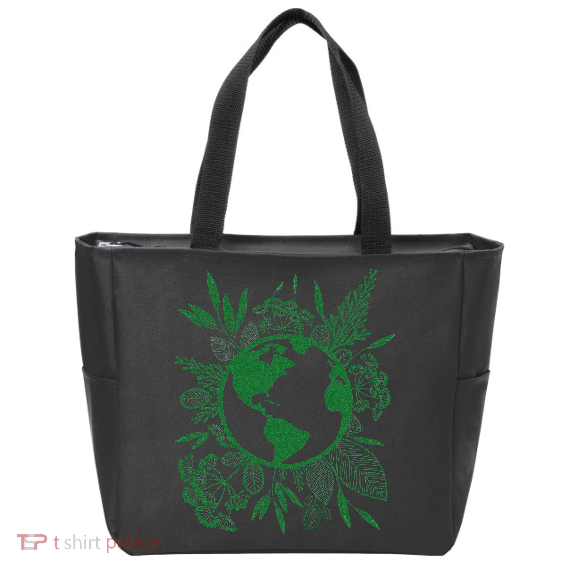 Earth Day Live Green Peace, Love, Reuse, Recycle Tote Bag