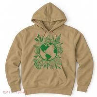 Earth Day Live Green Peace, Love, Reuse, Recycle Hoodie thumb 0