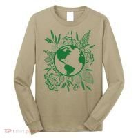 Earth Day Live Green Peace, Love, Reuse, Recycle Long Sleeve Shirt thumb 0