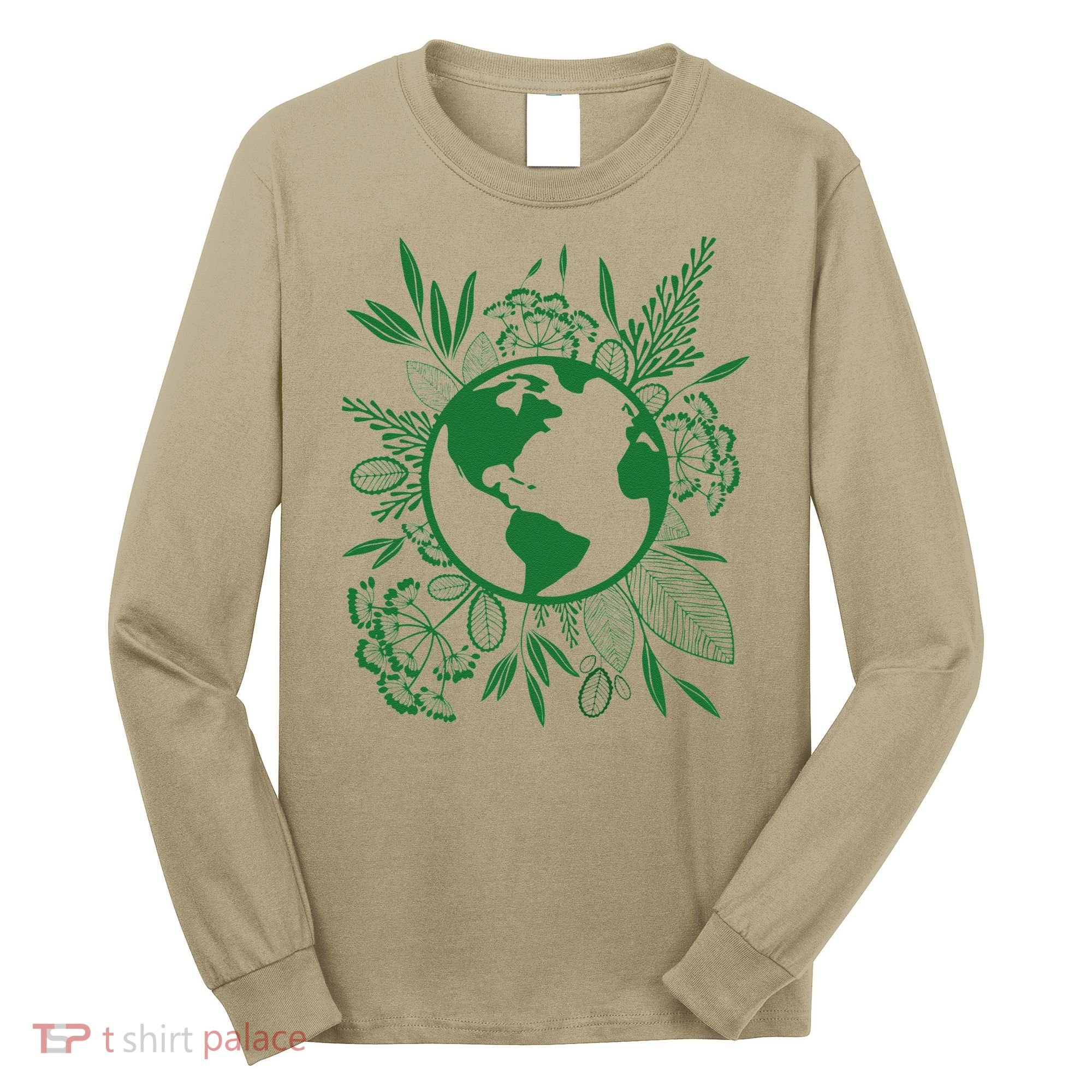 Earth Day Live Green Peace, Love, Reuse, Recycle Long Sleeve Shirt