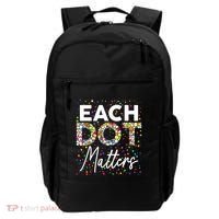Each Dot Matters Polka Dot Lover Happy Dot Day Backpack thumb 0