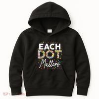 Each Dot Matters Polka Dot Lover Happy Dot Day Kids Hoodie thumb 0