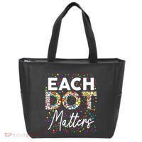 Each Dot Matters Polka Dot Lover Happy Dot Day Tote Bag thumb 0