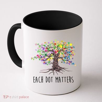 Each Dot Matters Colorful Unity Tree Coffee Mug