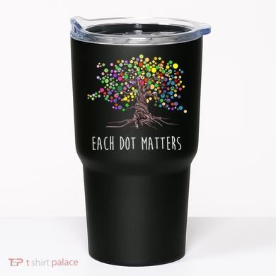 Each Dot Matters Colorful Unity Tree Tumbler