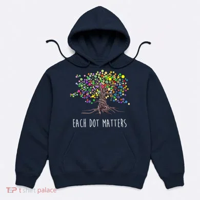 Each Dot Matters Colorful Unity Tree Hoodie
