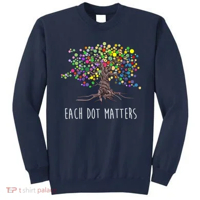 Each Dot Matters Colorful Unity Tree Sweatshirt