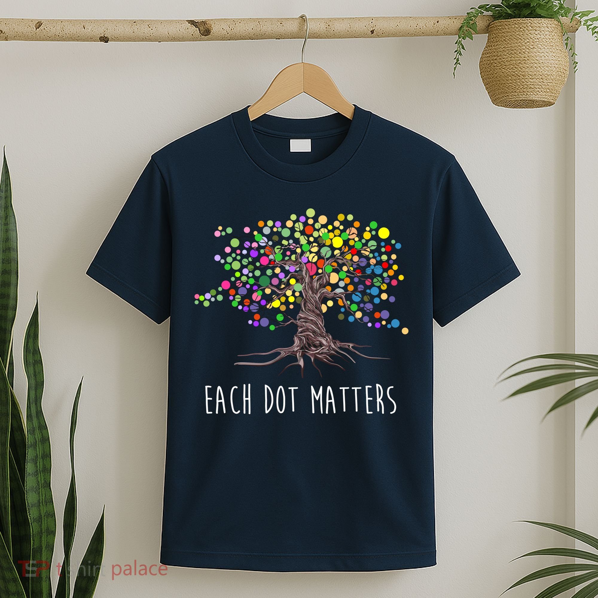 Each Dot Matters Colorful Unity Tree T-Shirt