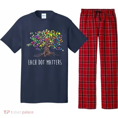 Each Dot Matters Colorful Unity Tree Pajama Set