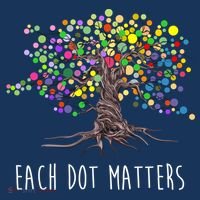 Each Dot Matters Colorful Unity Tree Women's Hoodie thumb 2