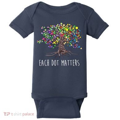 Each Dot Matters Colorful Unity Tree Baby Bodysuit