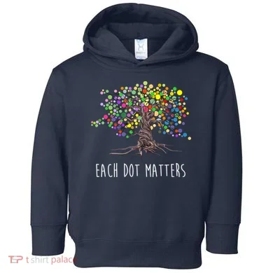 Each Dot Matters Colorful Unity Tree Toddler Hoodie