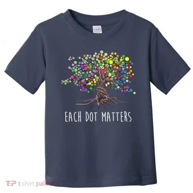 Each Dot Matters Colorful Unity Tree Toddler T-Shirt