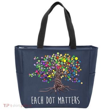 Each Dot Matters Colorful Unity Tree Tote Bag