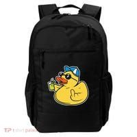Evil Duck Middle Finger Cheeky Rubber Duck Backpack thumb 0