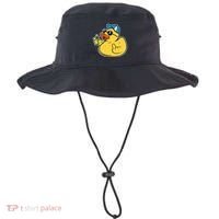 Evil Duck Middle Finger Cheeky Rubber Duck Bucket Hat thumb 0