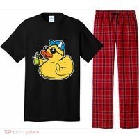 Evil Duck Middle Finger Cheeky Rubber Duck Pajama Set thumb 0