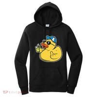 Evil Duck Middle Finger Cheeky Rubber Duck Women's Hoodie thumb 0