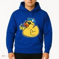 Evil Duck Middle Finger Cheeky Rubber Duck Hoodie thumb 2