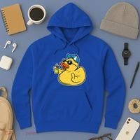 Evil Duck Middle Finger Cheeky Rubber Duck Hoodie thumb 3