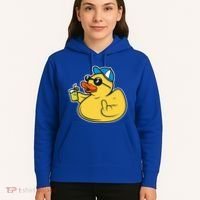 Evil Duck Middle Finger Cheeky Rubber Duck Hoodie thumb 5