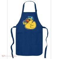 Evil Duck Middle Finger Cheeky Rubber Duck Apron thumb 0