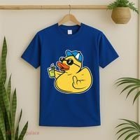 Evil Duck Middle Finger Cheeky Rubber Duck T-Shirt thumb 2