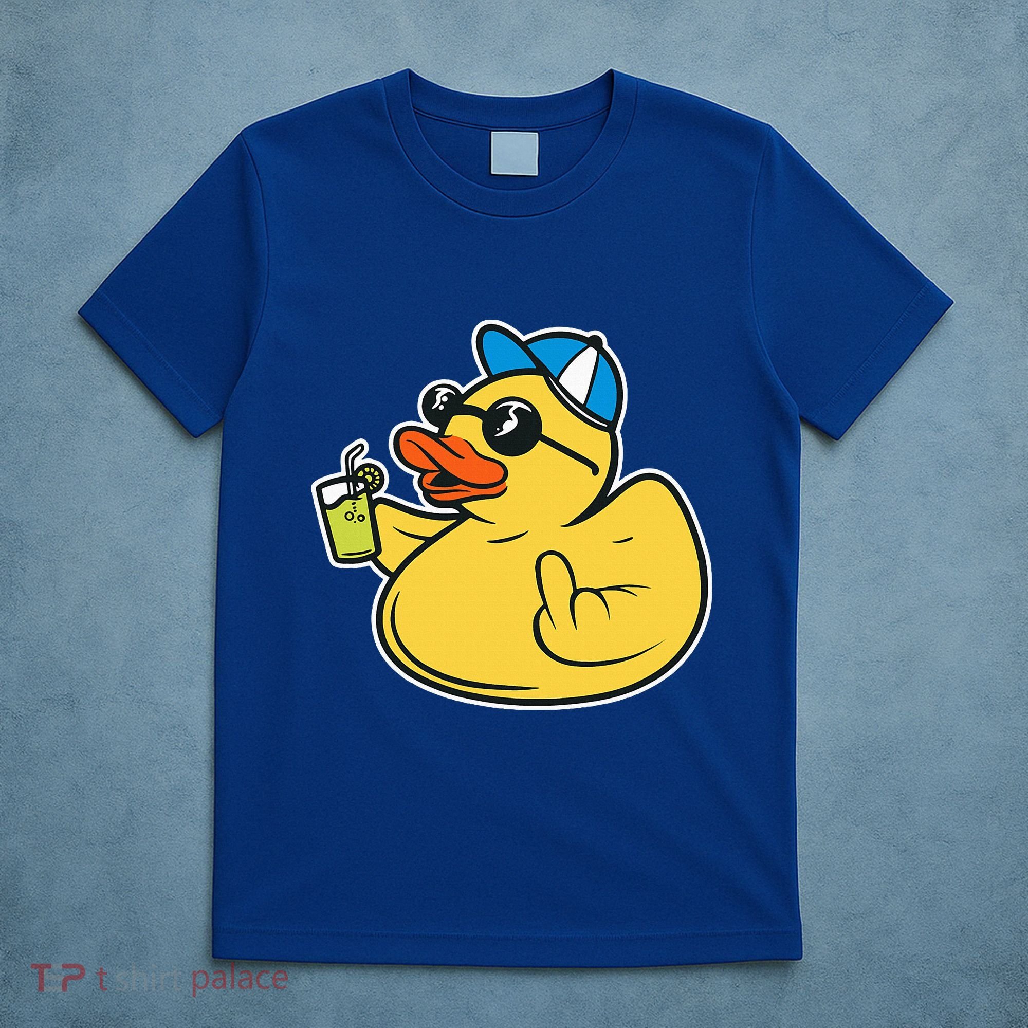 Evil Duck Middle Finger Cheeky Rubber Duck T-Shirt