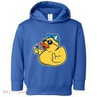 Evil Duck Middle Finger Cheeky Rubber Duck Toddler Hoodie thumb 0