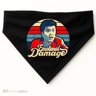 Emotional Damage Meme Funny Asian Guy Retro Hope Sunset USA-Made Doggie Bandana