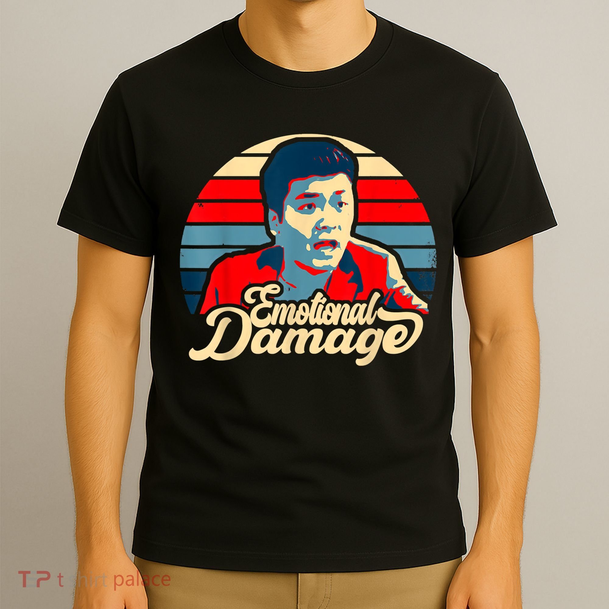 Emotional Damage Meme Funny Asian Guy Retro Hope Sunset T-Shirt