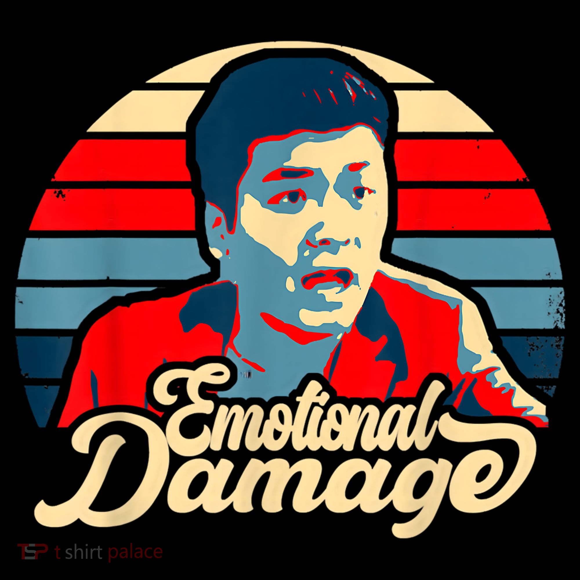 Emotional Damage Meme Funny Asian Guy Retro Hope Sunset Women's Hoodie