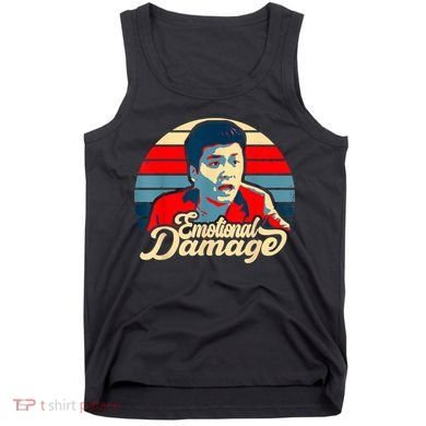 Emotional Damage Meme Funny Asian Guy Retro Hope Sunset Tank Top
