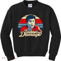 Emotional Damage Meme Funny Asian Guy Retro Hope Sunset Kids Sweatshirt thumb 0