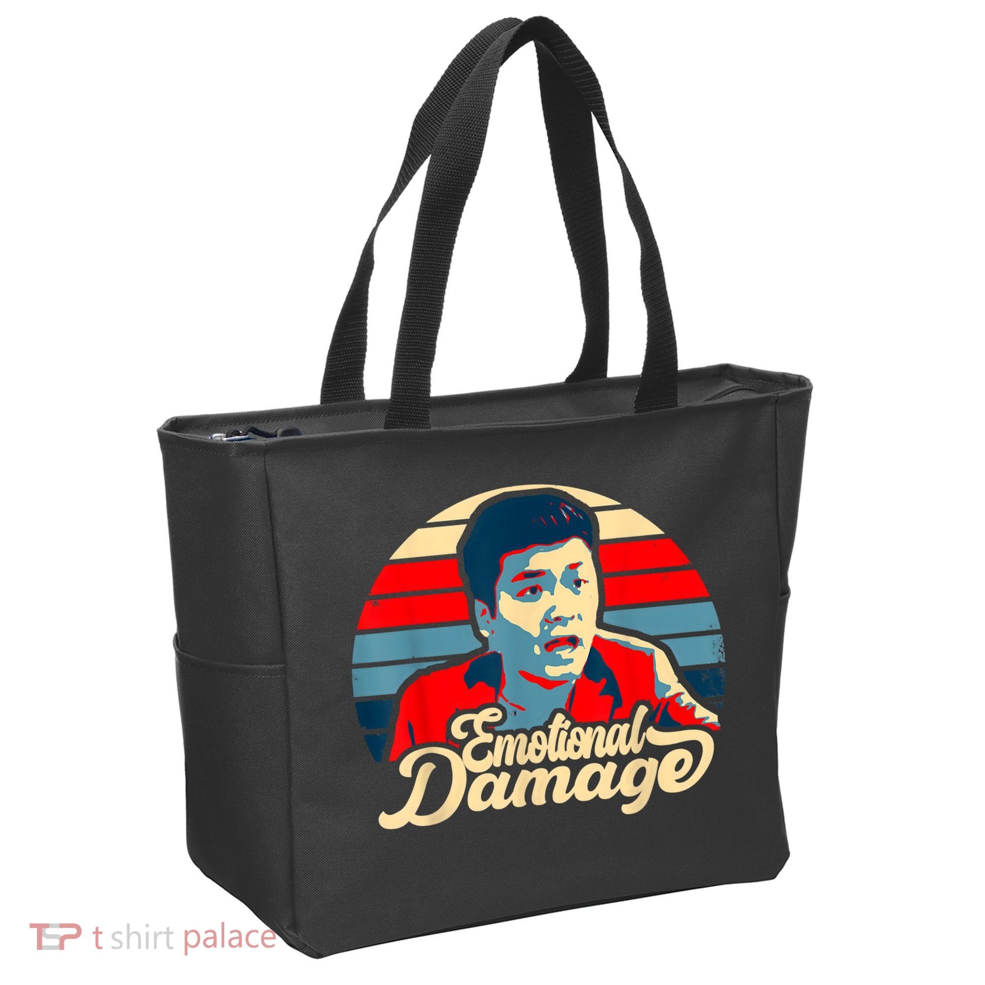 Emotional Damage Meme Funny Asian Guy Retro Hope Sunset Tote Bag