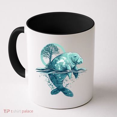 Earth Day Manatee Earth Day Manatee Artwork Coffee Mug