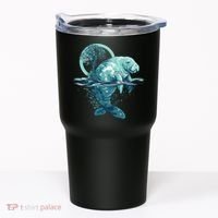 Earth Day Manatee Earth Day Manatee Artwork Tumbler thumb 0