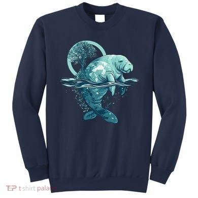 Earth Day Manatee Earth Day Manatee Artwork Sweatshirt